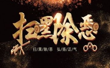 扫黑除恶工作半年工作总结6篇
