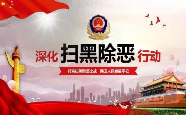 扫黑除恶集半年工作总结6篇