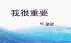 我很重要毕淑敏读后感5篇