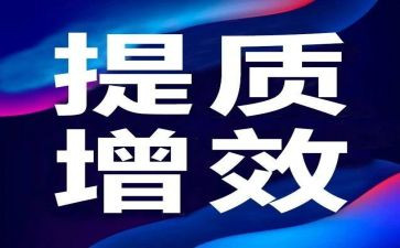 提质增效的工作总结6篇